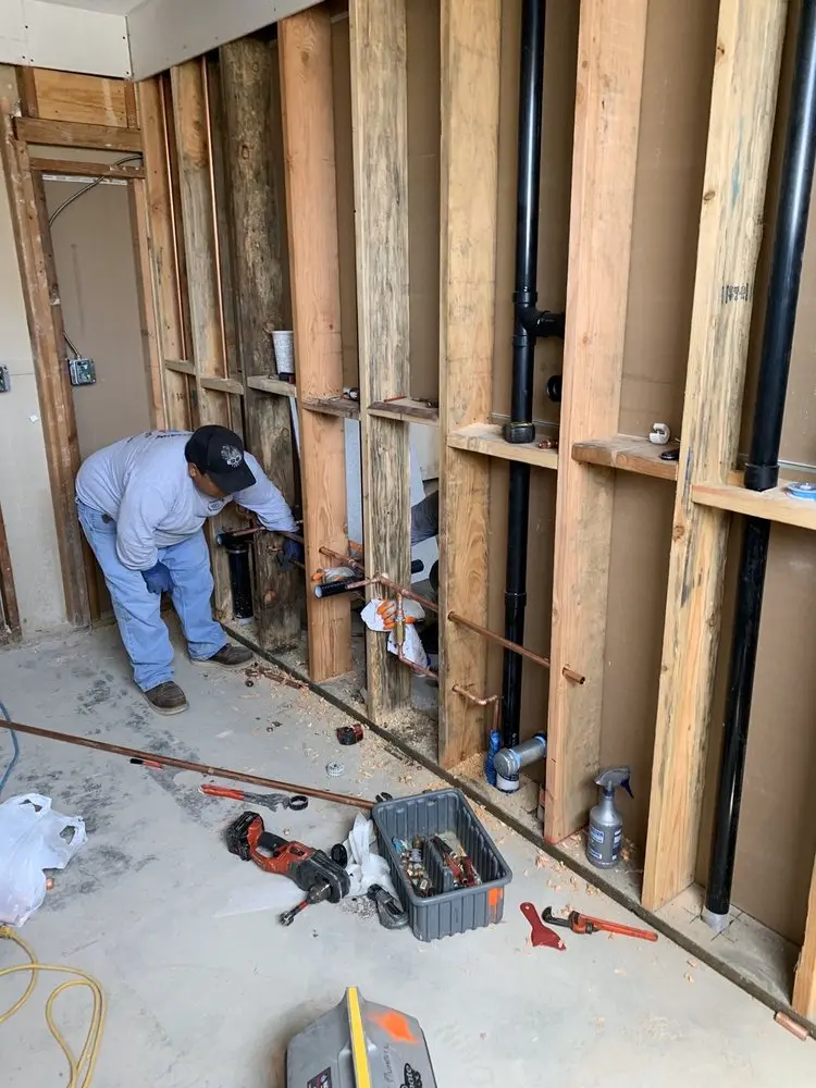 Commercial rough-in plumbing for Gas Line Repair in Marengo